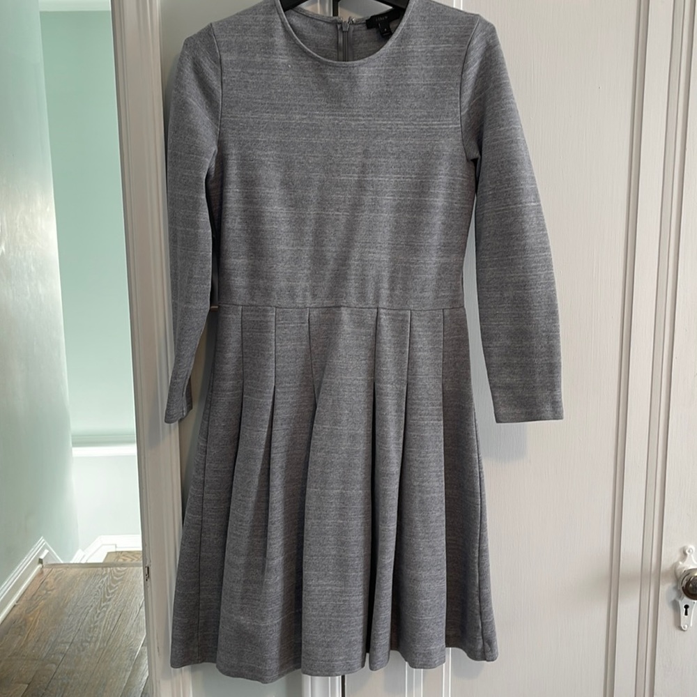 J. Crew grey sweater dress